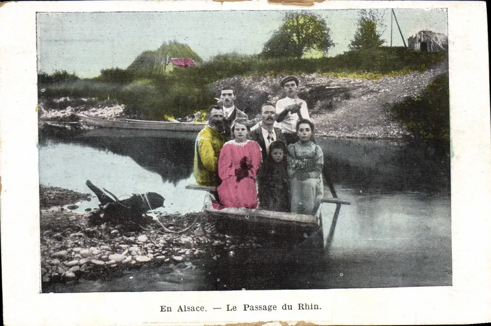 En Alsace — Le Passage du Rhin — Éditeur : En Alsace, n° de série non visible - Awers