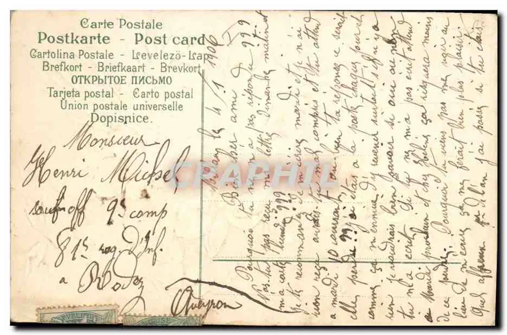 Violetas — poema e mensagem — editor não visível - Verso