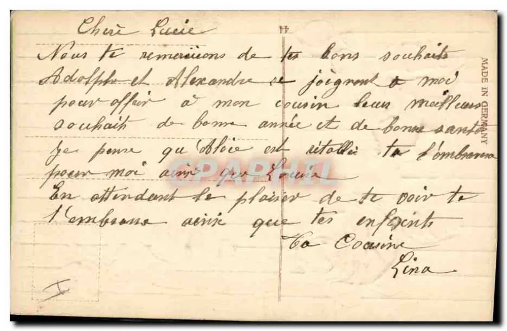 Rosas — 'Mille Baisers' — editor desconhecido, número de série não visível - Verso