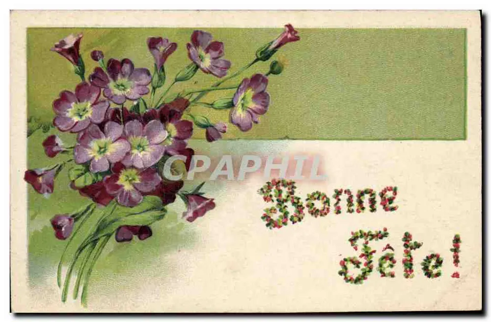 Arranjo de flores de primavera — Boa Festa! — Brillant No. 6097 - Frente