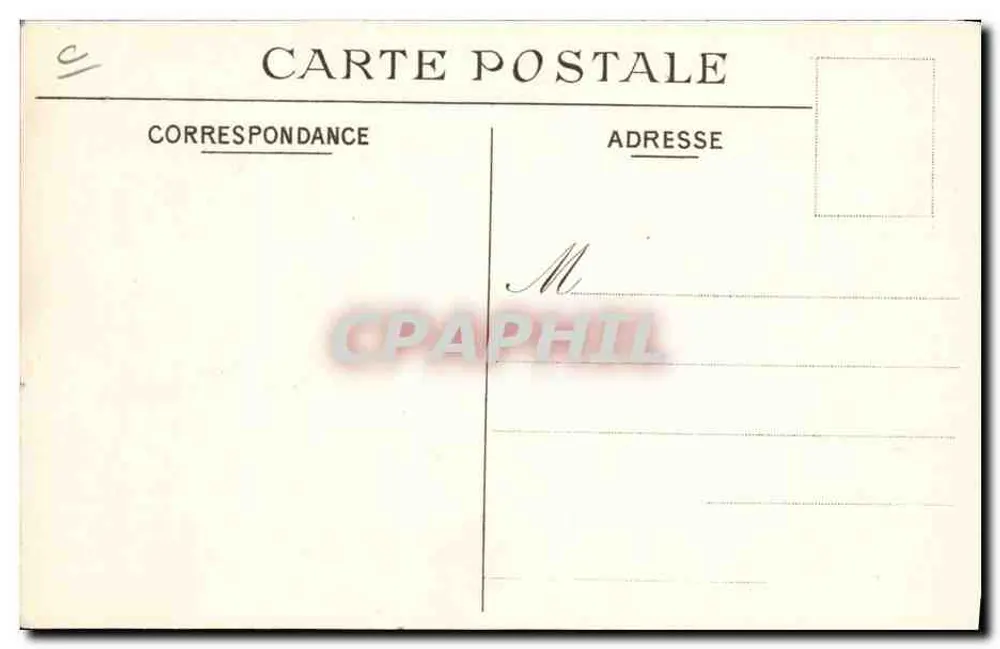 Kreis der Marmitons — Dezember 1910 — rue de Naples - Rückseite
