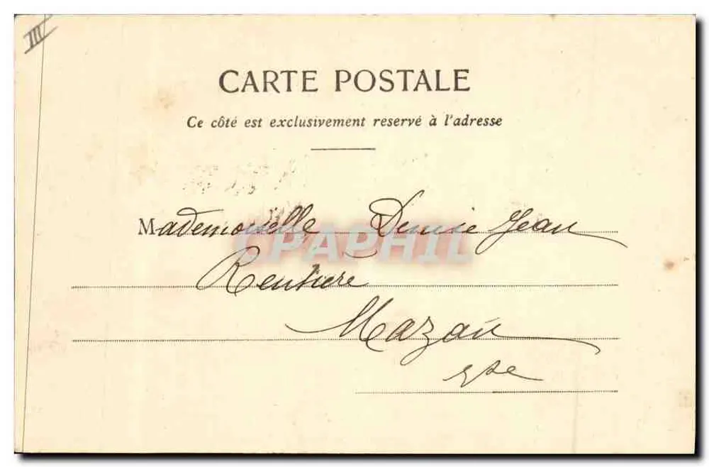 Pitou in Urlaub — Phototypie A. Bergeret et Cie, Nancy — Seriennummer nicht sichtbar - Rückseite