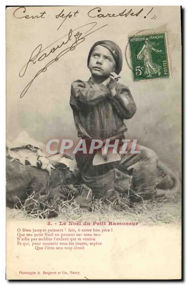 Weihnachten des Kleinen Schornsteinfegers — Phototypie A. Bergeret & Cie, Nancy — n°3 - Vorderseite