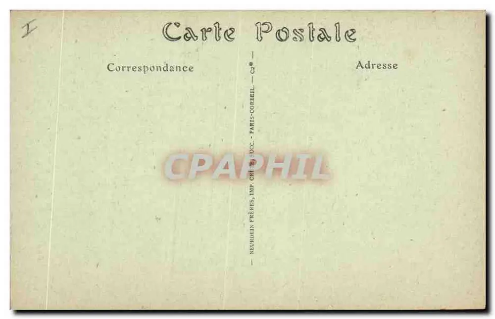 Louis XV Kommode — Musée des Arts Décoratifs — Verlag Neurilin Frères, n° 138 - Rückseite