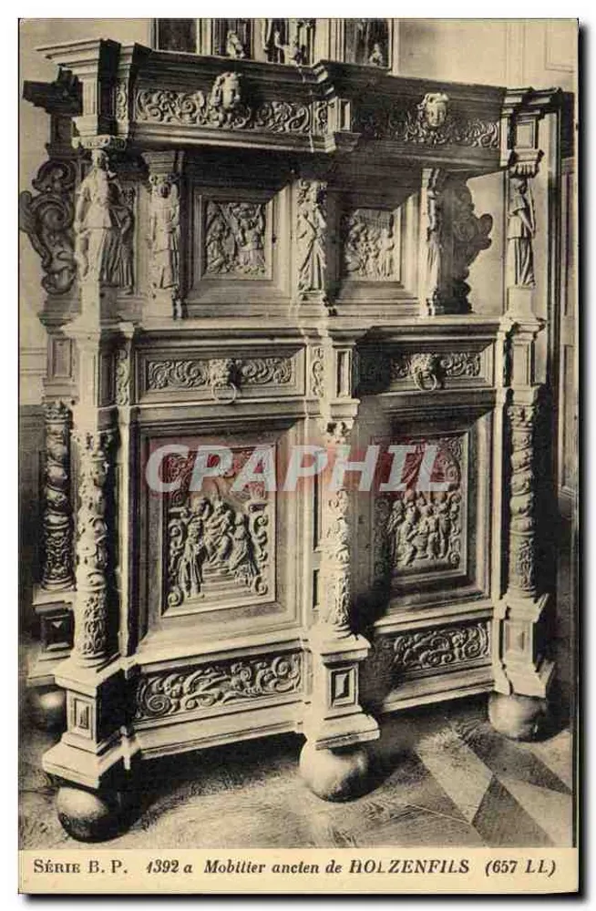 Mobilier antigo de Holzenfils — Série B.P. 4392 a — Editor Holzenfils (657 LL) - Frente