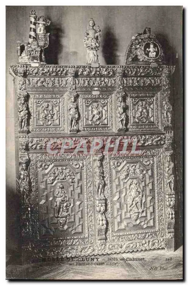Musée de Cluny — Holz — Schrank — Flämische Kunst (16. Jahrhundert) - Vorderseite