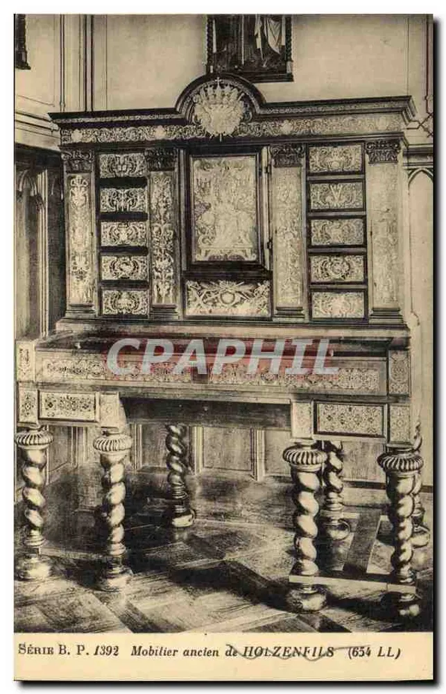 Mobilier antigo — Holzenfils (654 LL) — Série B. P. 1392 - Frente