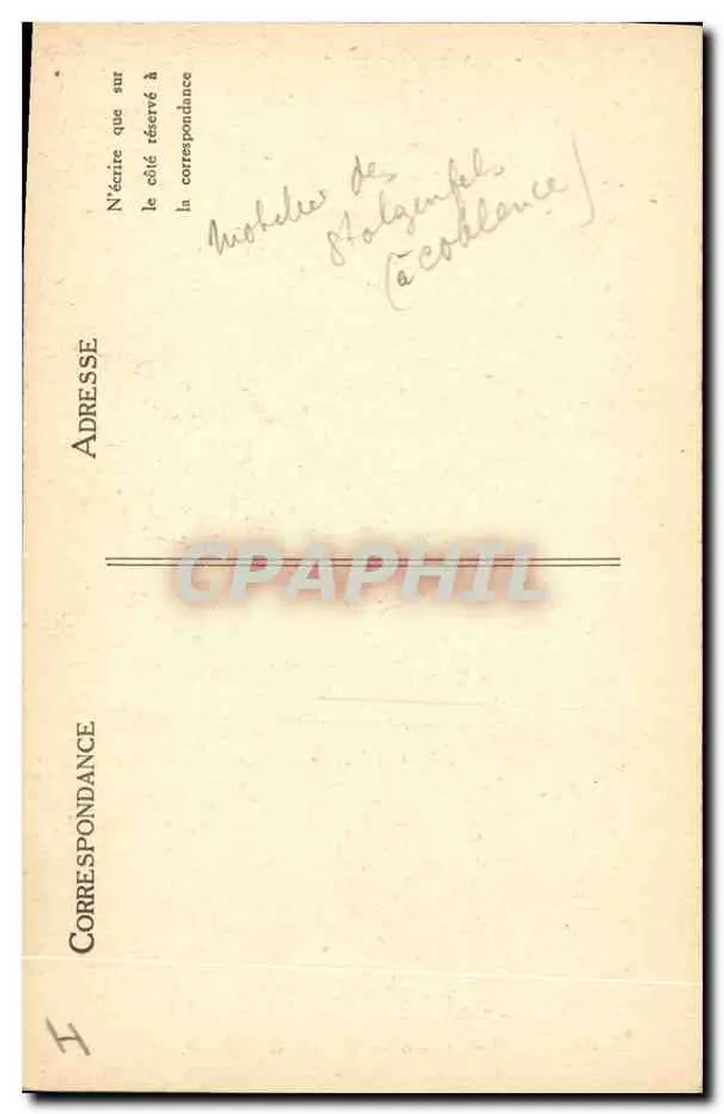 Mobilier antigo — Holzenfils (654 LL) — Série B. P. 1392 - Verso