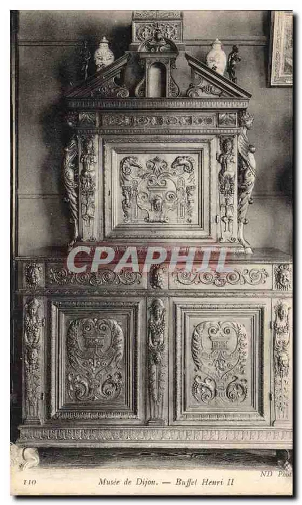 Museu de Dijon — Buffet Henri II — ND Phot - Frente