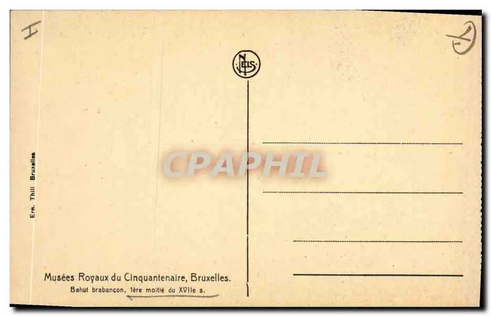Brabant-Schrank — erste Hälfte des 17. Jahrhunderts — Königliche Museen des Cinquantenaire, Brüssel - Rückseite