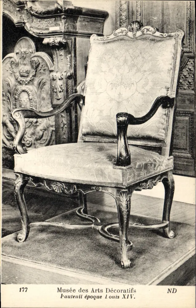 Armchair from the Louis XIV Period — Musée des Arts Décoratifs — Nr. 177 - Vorderseite