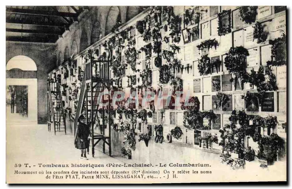 Historische Grabstätten (Père-Lachaise) - Der Columbarium - 59 T. - L. Boisson, phot.éd. Paris - Vorderseite