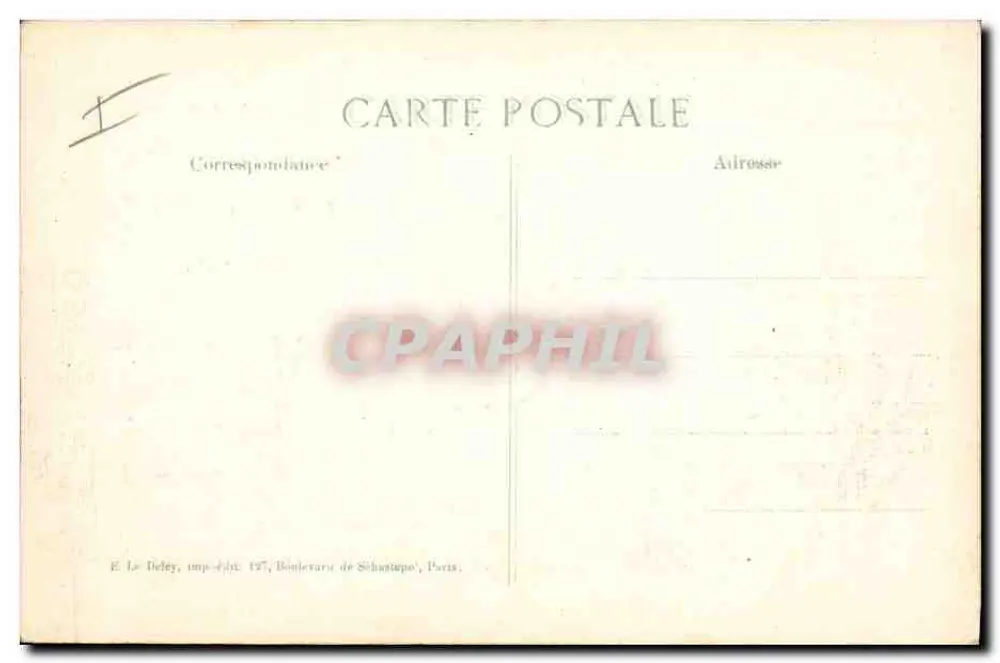 Compiègne - Steinbrücke zerstört durch französische Ingenieure — Verlag E. Le Defey, Nr. 197 - Rückseite