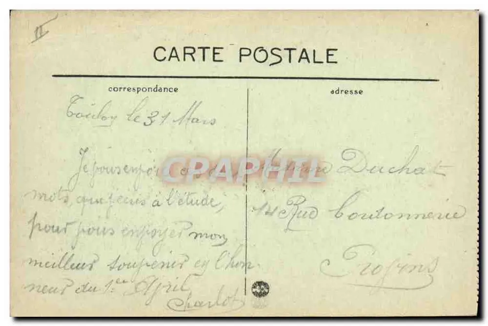 Marine de guerre — « Jean-Bart », Dreadnought 1er rang — B.C. - Verso