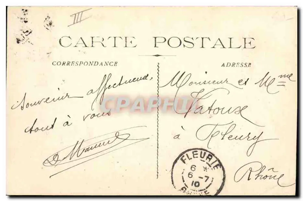Marinha Militar Francesa "Justice" — Couraçado de 1º Rango — Editor E.P. Toulon, n°13 - Verso