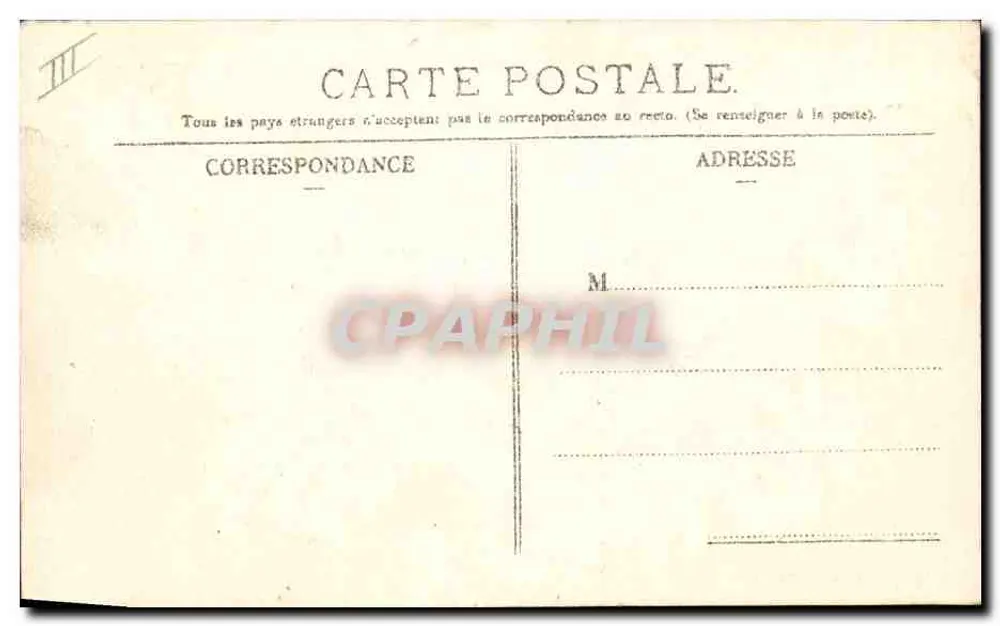 O Jauréguiberry — Cruiser da Marinha Francesa — Edição Maison Ratti, Cherbourg - Verso