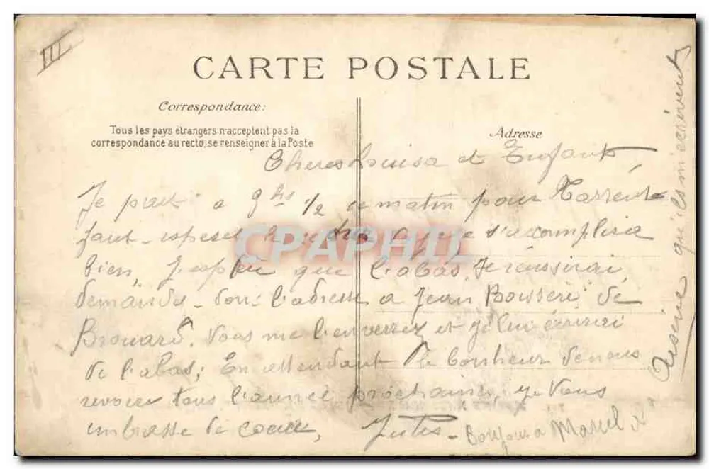 Navio de guerra — Jules Michelet — Marinha Nacional — 12.570 toneladas — Editor E.D. n°755 - Verso