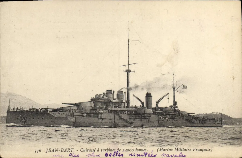 Jean-Bart — Navio de turbinas de 24000 toneladas — Marinha Militar Francesa - Frente