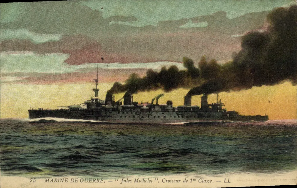 Kriegsmarine — "Jules Michelet", Kreuzer der ersten Klasse — LL, n°75 - Vorderseite
