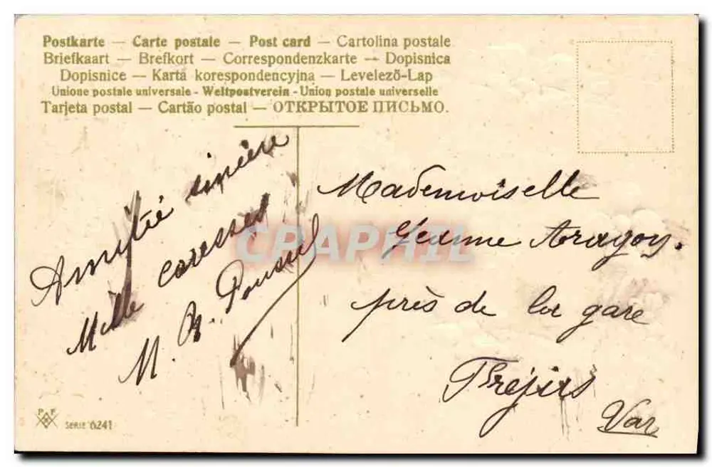 Lembrança — Doce Lembrança — editor P.F. série 0241 - Verso