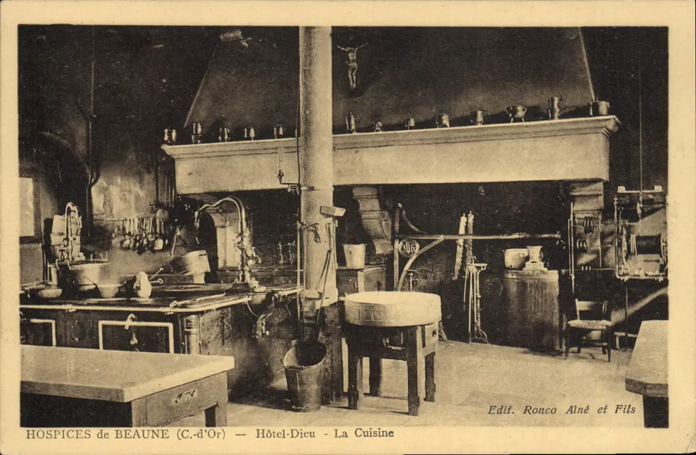 Hospices de Beaune (Côte-d'Or) — Hôtel-Dieu — Die Küche — Edit. Ronco Aîné et Fils - Vorderseite