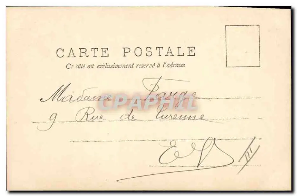 Cocinero — Primer obra maestra — A.S. Baichert afféterling - Reverso