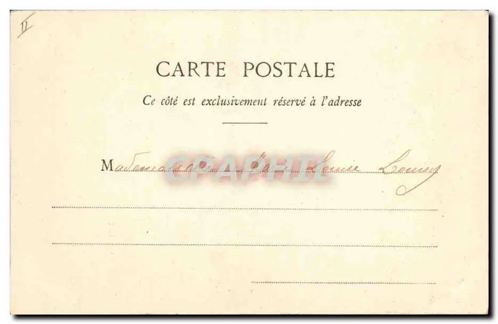Im Waggon — Zug-Szene — Phototypie A. Bergeret et Cie, Nancy - Rückseite
