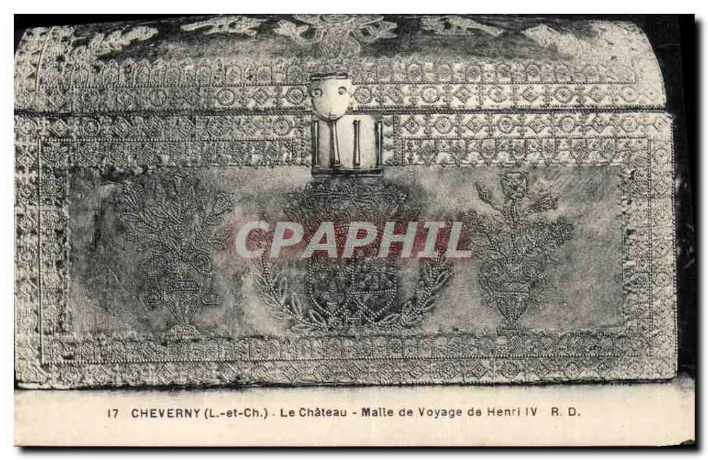 Cheverny (L.-et-Ch.) - Das Schloss - Reisekoffer von Henri IV - R.D. - Vorderseite