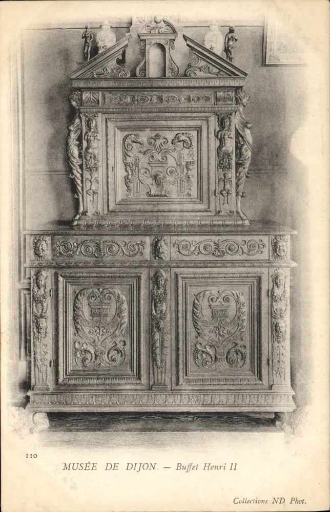 Museu de Dijon — Buffet Henri II — Collections ND Phot. n° 110 - Frente