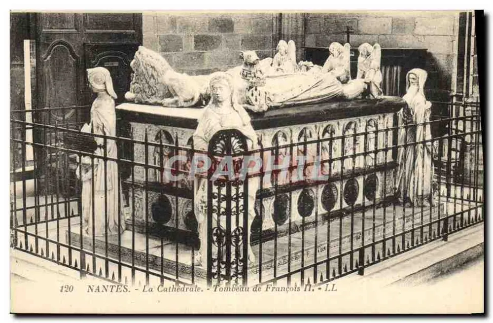 NANTES - Die Kathedrale - Grabmal von François II - LL - Vorderseite