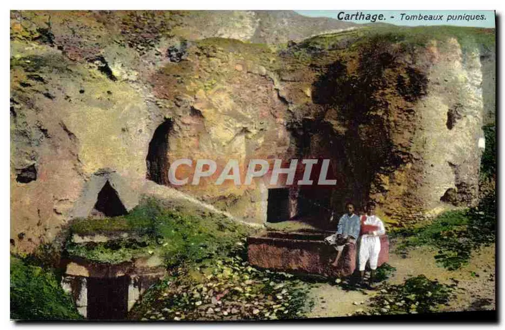 Carthage - Tumbas punicas — editor Lehnhert & Landrock, Tunis, n° 564 - Frente