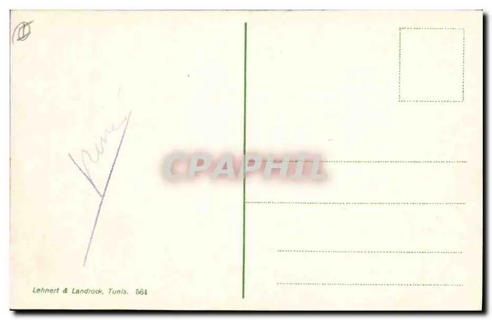 Carthage - Tumbas punicas — editor Lehnhert & Landrock, Tunis, n° 564 - Verso