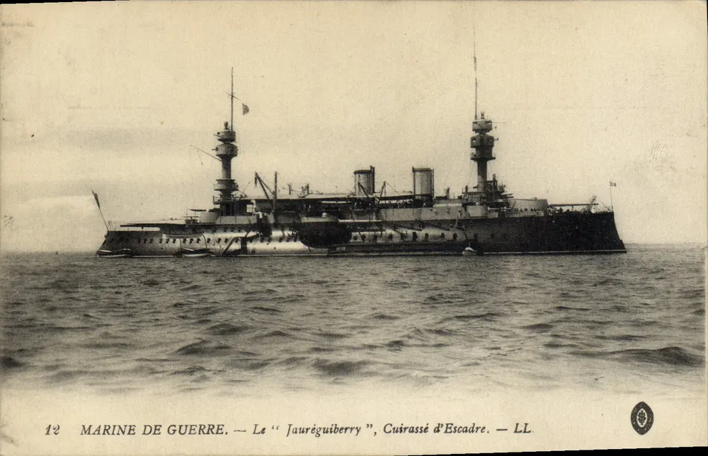 Das "Jauréguiberry", Schlachtschiff der Flotte — Kriegsmarine — LL. — Serie 12 - Vorderseite