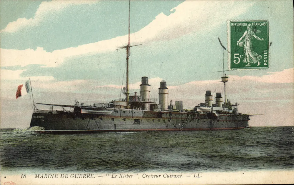 Marina di guerra — "Le Kleber", Croiseur Cuirassé — LL. — Editore LL, n°18 - Recto