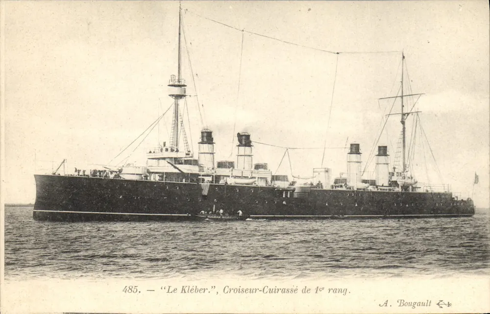 Le Kléber — Kriegsschiff erster Klasse — A. Bougault Nr. 485 - Vorderseite