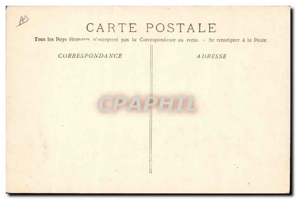 Der "Kléber", unter der Flagge des Ministers für Marine — A. Bougault, Nr. 485 - Rückseite