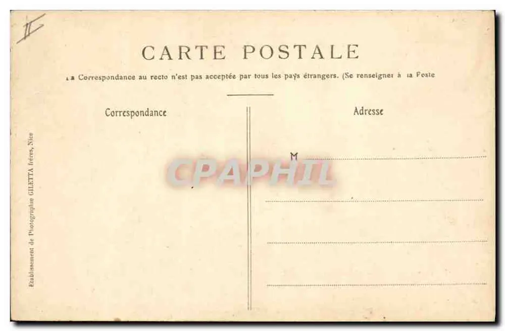 O "Kléber", cruzador blindado — Coleção Artística n°3235 — Edição Gilette, fot., Nice - Verso