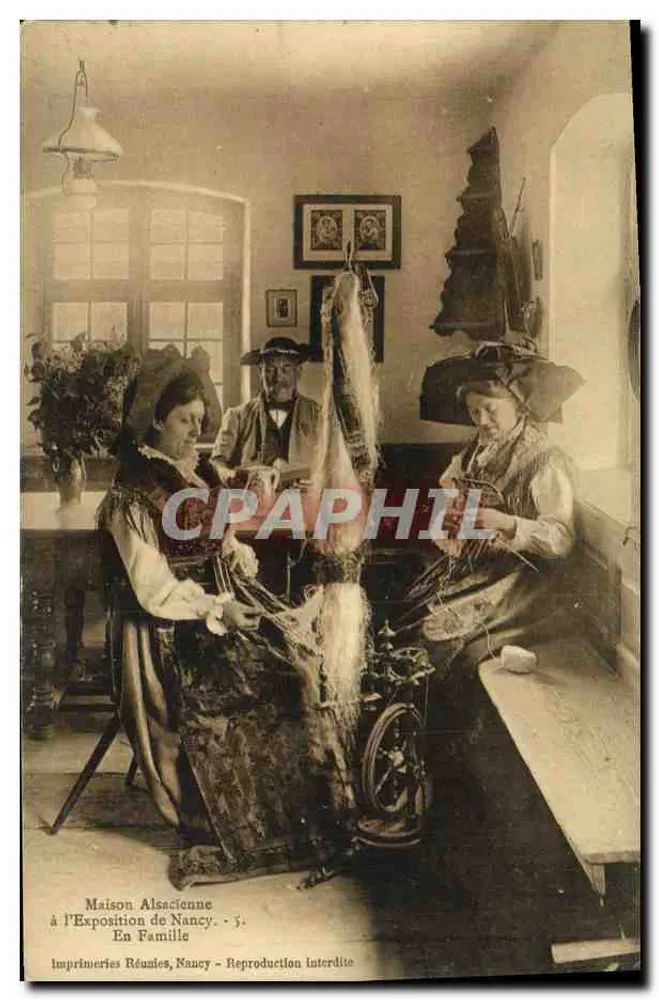 Alsatianisches Haus auf der Nancy-Ausstellung — In der Familie — Imprimeries Réunies, Nancy - Vorderseite