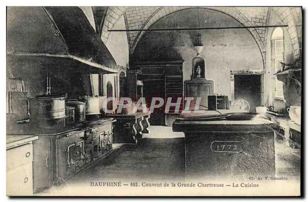 Dauphiné — Kloster der Grande Chartreuse — Die Küche — CI-A-Y Grenoble - Vorderseite
