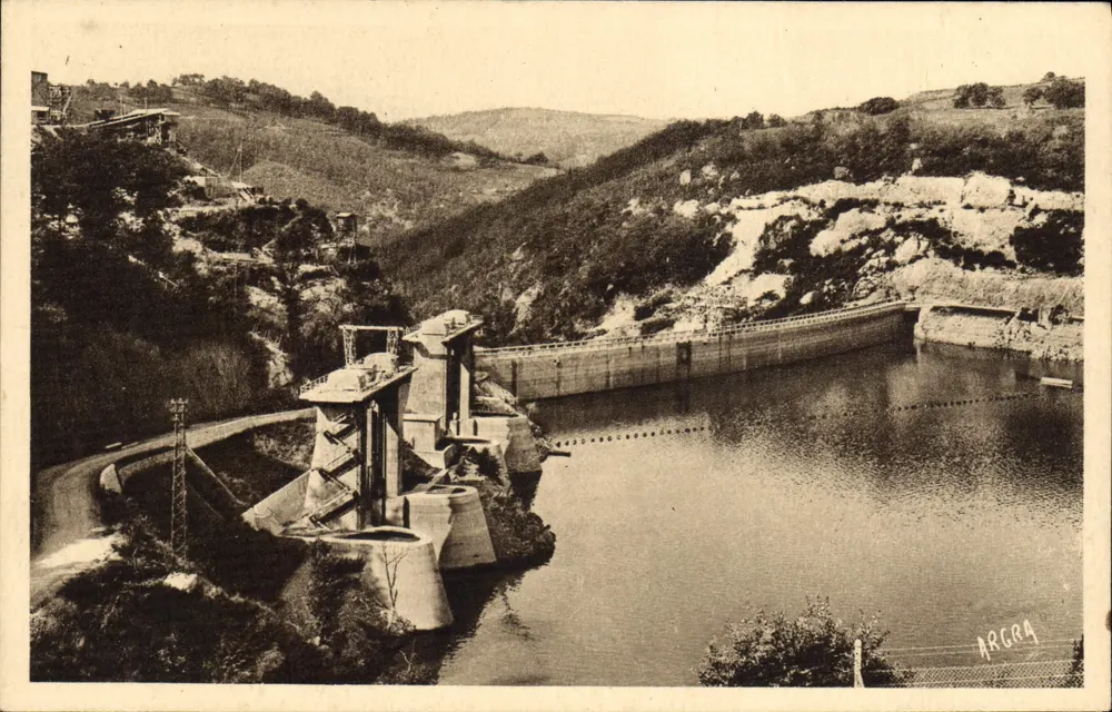 Tal der Truyère — Staudamm Sarrans — Les Arts Graphiques, Toulouse - Vorderseite