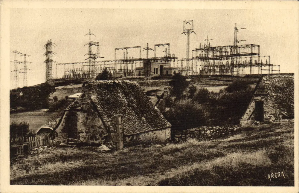 Elektrische Kraftwerksanlage der Truyère — Sarrans und Brommat — Verlag Les Arts Graphiques, Toulouse - Vorderseite