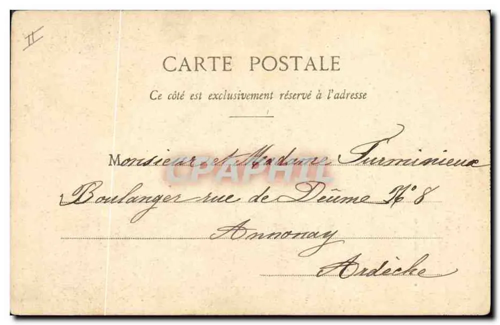 Rotkäppchen — Märchenszene — Phototypie A. Bergeret et Cie, Nancy - Rückseite