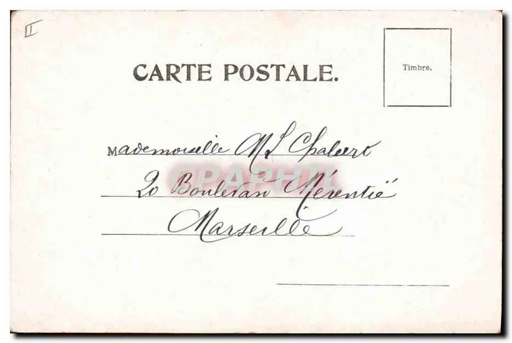Flores de pensamento — carta postal ilustrada — editor não identificado, n° 5838 - Verso