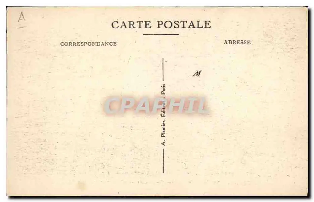 Caveau des Trépassés — Paris-Montmartre — n° 3 — Verlag A. Plantier - Rückseite