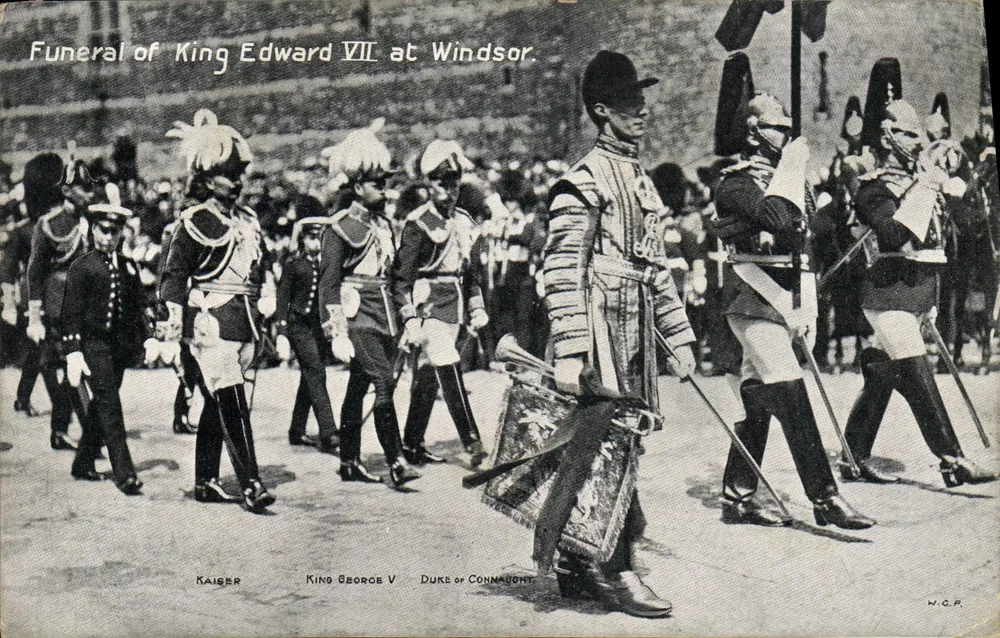 Trauerfeier des Königs Edward VII in Windsor — Verlag W.C.P. - Vorderseite