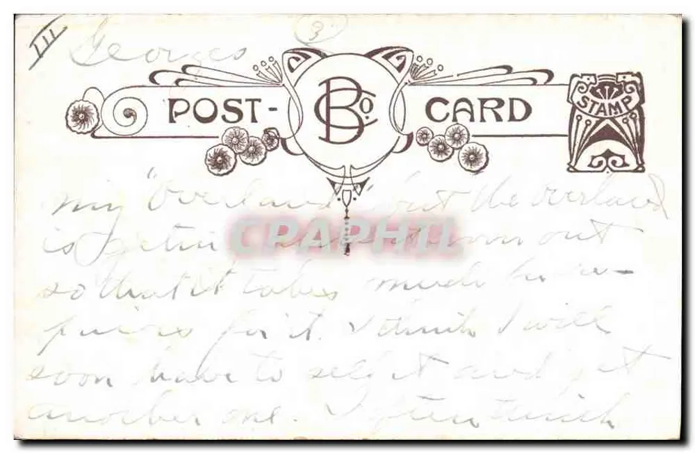 Coruja e filhotes — Everything blessed seems to have gone up except the worms— an’ they’ve gone down — B. C. Post-Card - Verso
