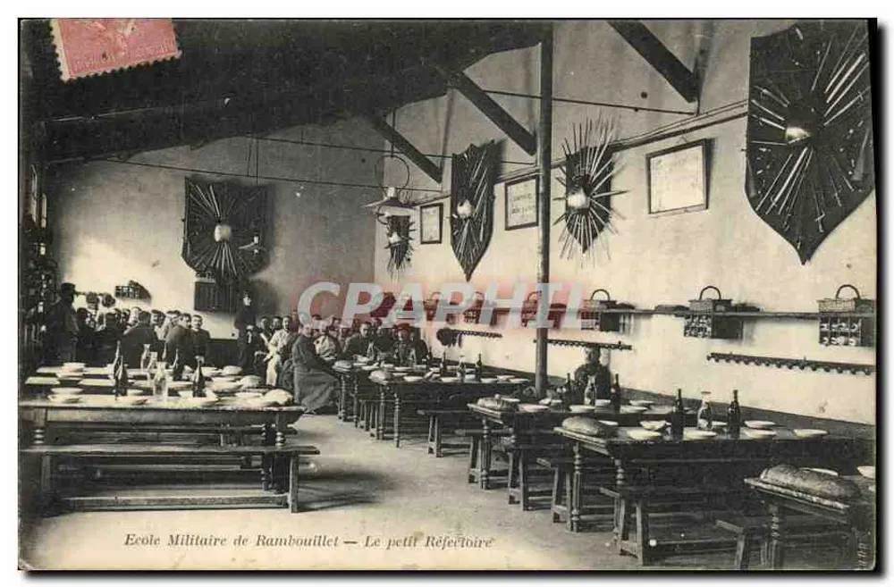 Militärschule Rambouillet — Das kleine Refektorium — A. Bourdier, Verlag, Versailles - Vorderseite
