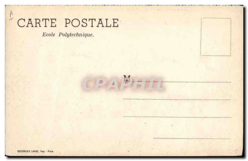 Marcha de policiais — Escola Politécnica — Georges Lang, imp. - Paris - Verso