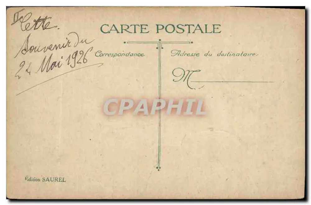Le Kléber, Kreuzer der ersten Klasse — Ausgabe SAUREL, n° 3150 - Rückseite