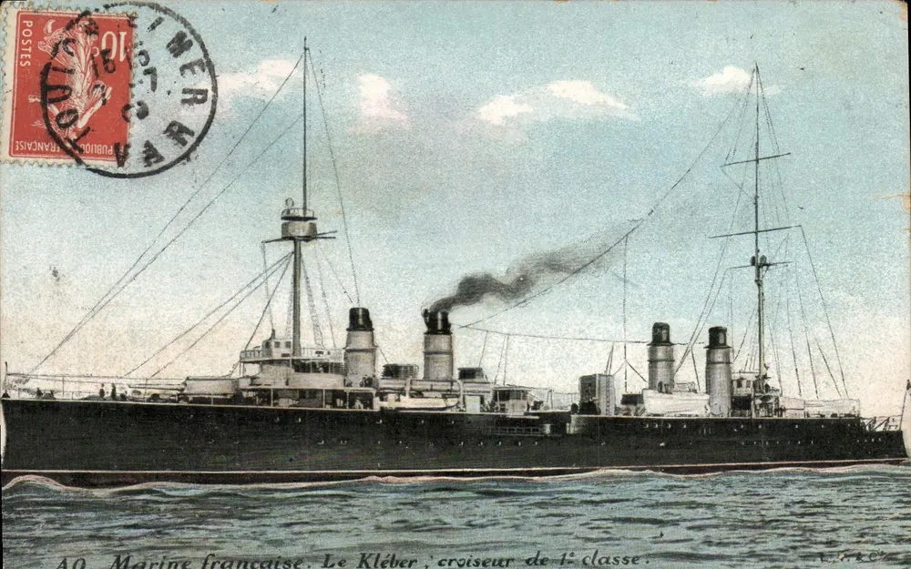Französische Marine. Der Kléber, Kreuzer der ersten Klasse — Verlag L. V. B. C. & Co. - Vorderseite